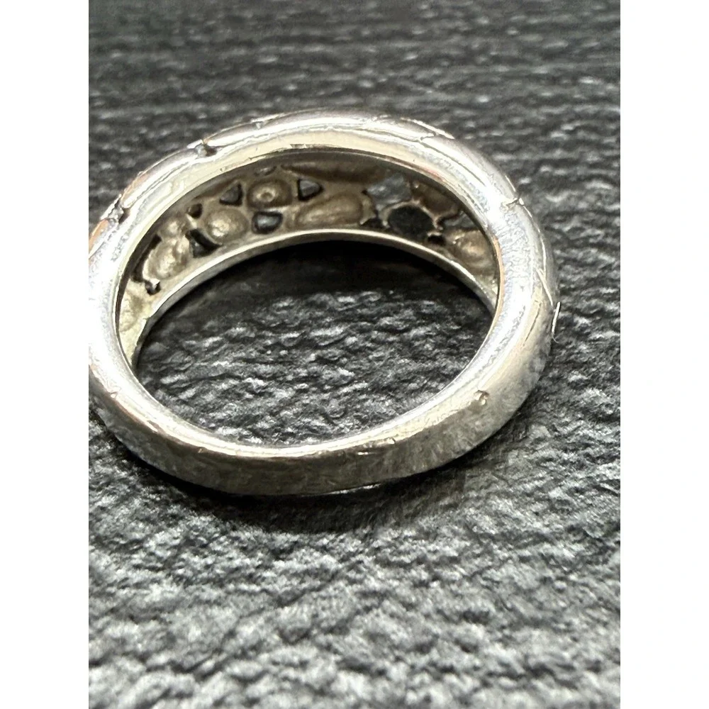 Band Ring Sterling Silver 925 Size 6 (some Scratches)